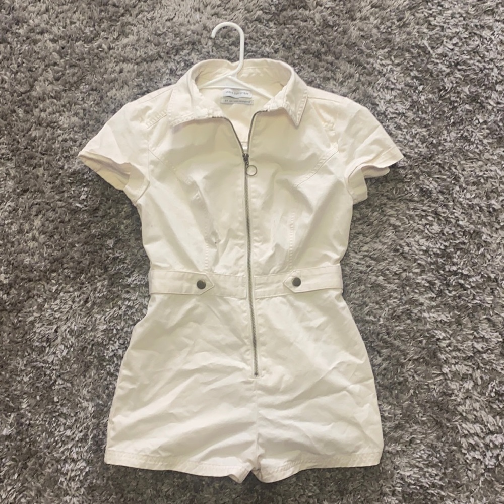 white denim urban romper ♡